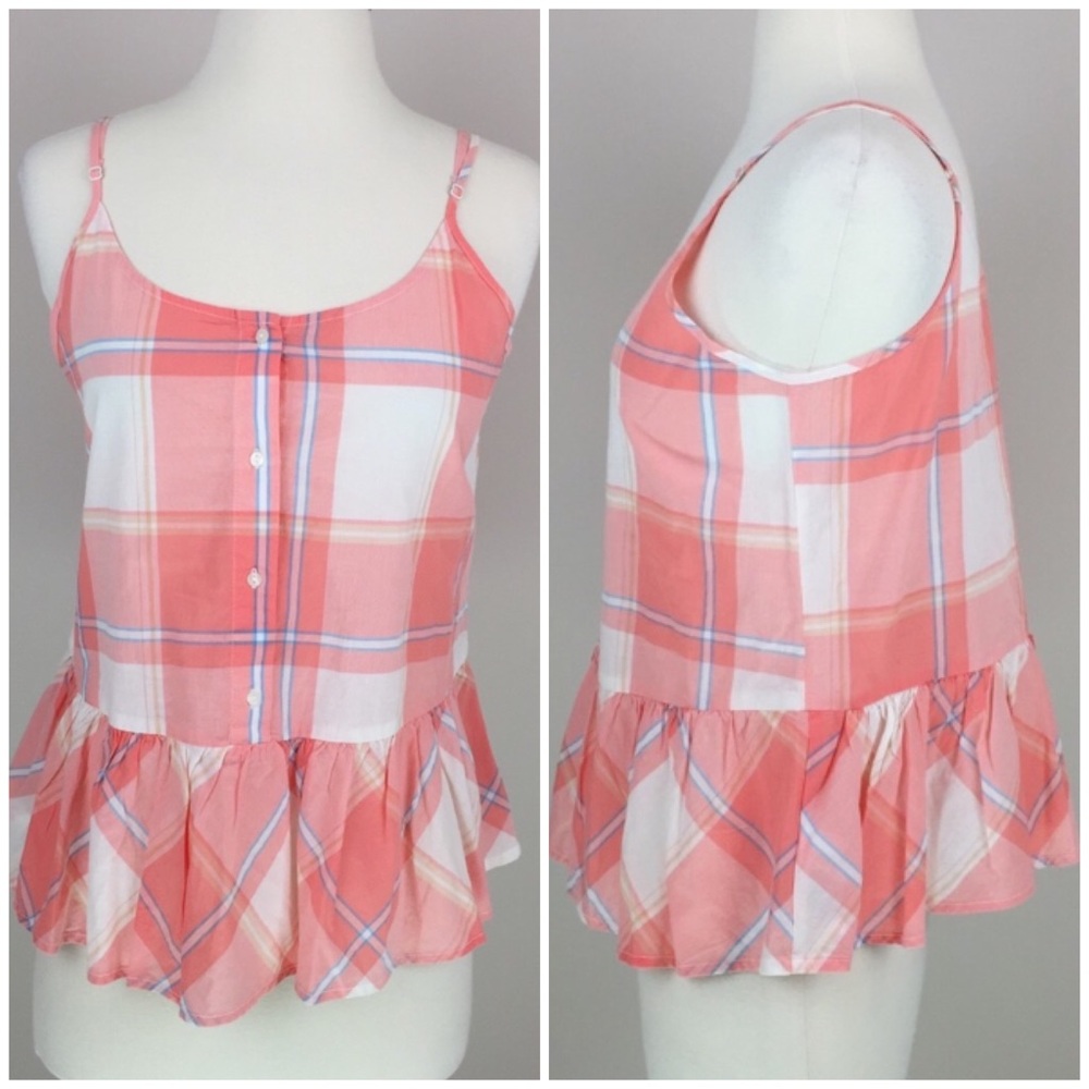 New Old Navy Spaghetti Strap Plaid Tank Top Size M, Size S 🌸